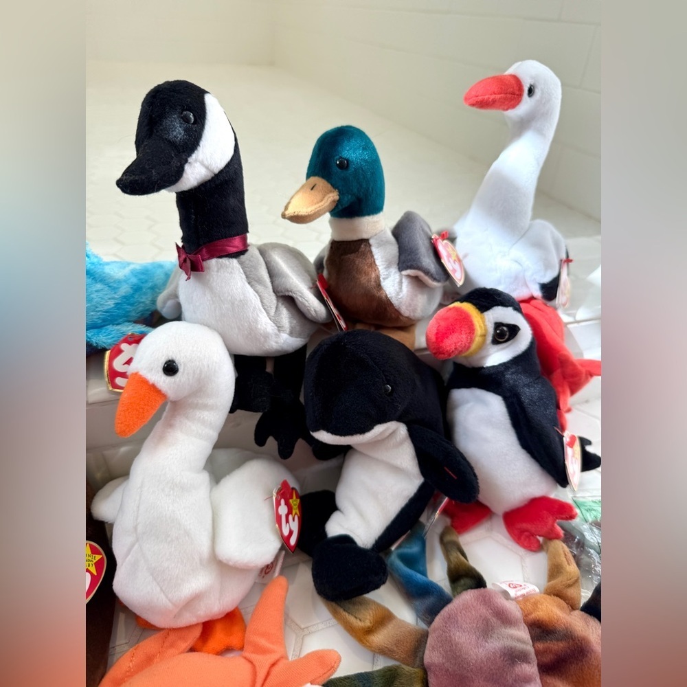 Ty Beanie Baby Plush Collection Water Birds & Sea Creatures - Picture 4 of 7